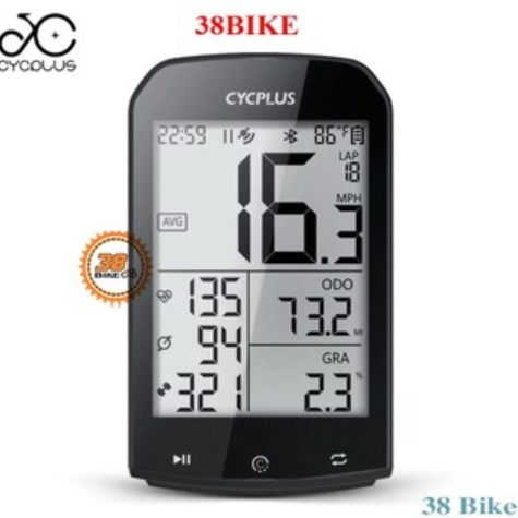 (Pass) Đồng hồ đo tốc độ xe đạp không dây CYCPLUS M1, định vị GPS, Bluetooth 5.0