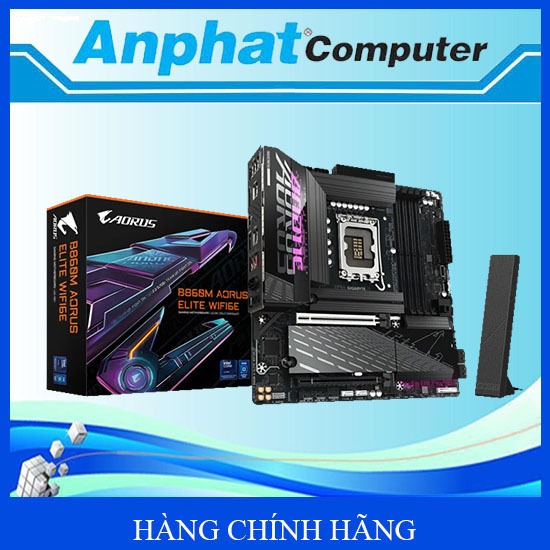 Bo Mạch Chủ Mainboard Gigabyte B860M AORUS ELITE WIFI6E Socket LGA 1851 - Hàng Chính Hãng