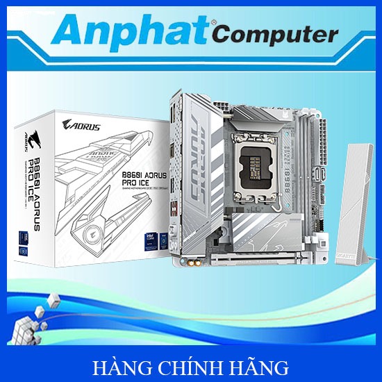 Bo Mạch Chủ Mainboard Gigabyte B860M AORUS PRO ICE Socket LGA 1851 - Hàng Chính Hãng