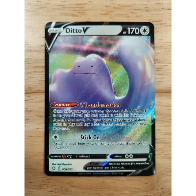 Thẻ bài Pokemon - Ditto - tiếng Anh - chính hãng Nintendo