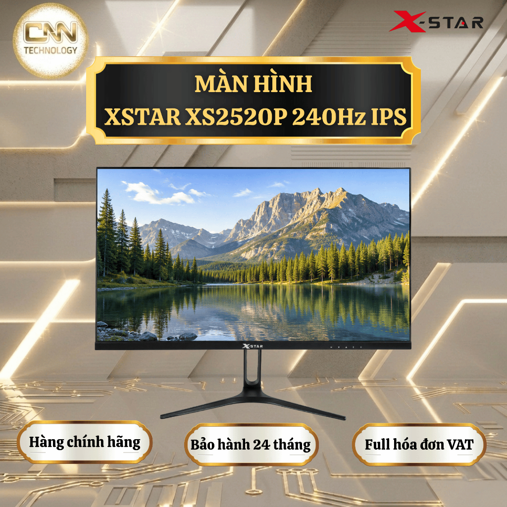 Màn hình GAMING X-STAR XS2520P 25inch FHD 240Hz - Tần số quét 240Hz - Chơi game FPS & Esports