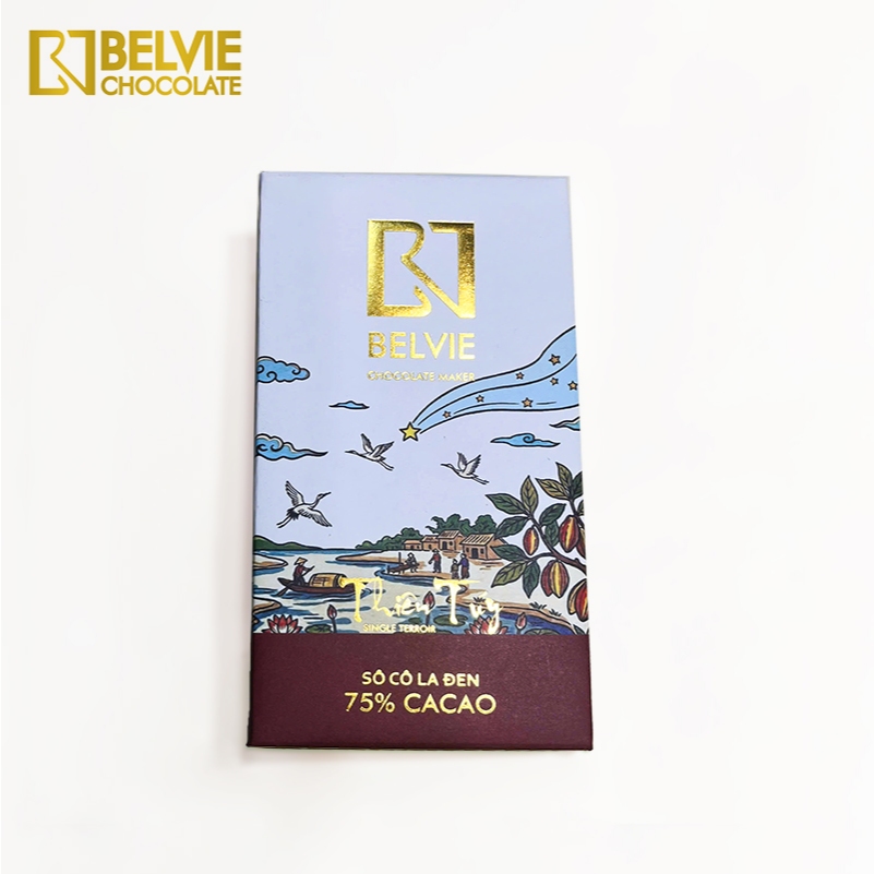 Socola Đen Belvie Thiên Túy 75% Cacao - 27gram