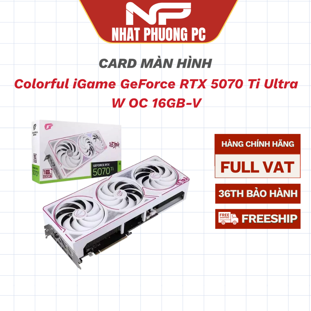 Card màn hình Colorful iGame GeForce RTX 5070 Ti Ultra W OC 16GB-V