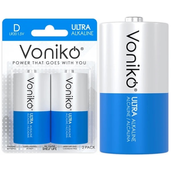 Pin đại VONIKO USA Ultra Alkaline D 1.5v LR20/2B