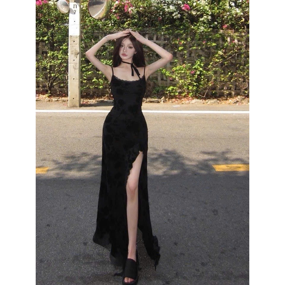 ARTEMIS DRESS Đầm midi 2 dây đầm body xẻ tà + áo khoác cardigan croptop SAM SAM BOUTIQUE
