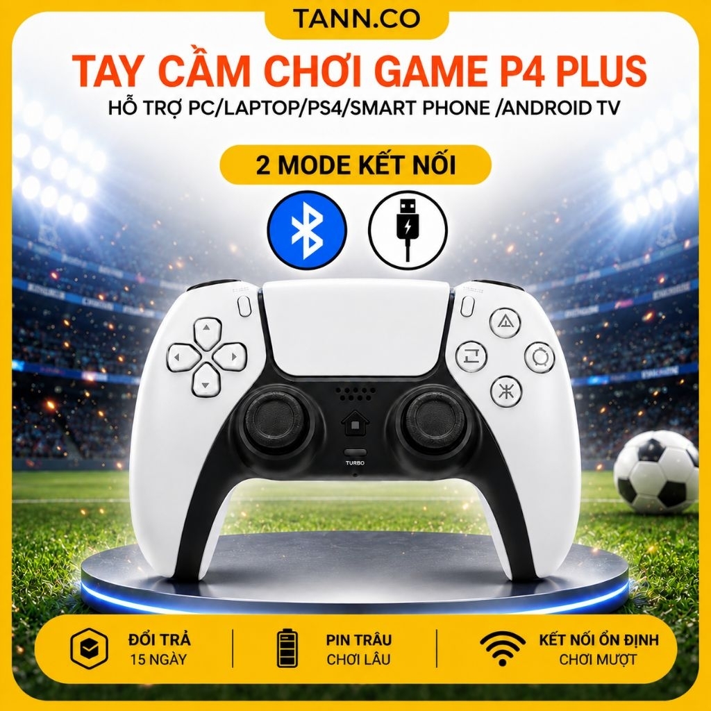 [HỎA TỐC]Tay Cầm Chơi Game Không Dây P4 Plus T28 Bluetooth Kết Nối PC, Laptop, Điện Thoại - Độ Nhạy 