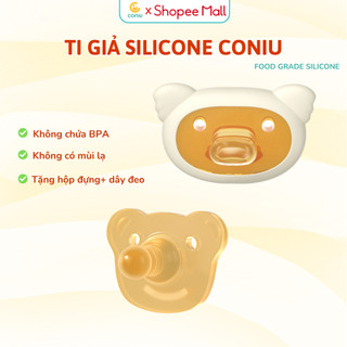 Ti giả Silicone Nguyên Khối Coniu Siêu Mềm Mại, Hộp Đựng Bảo Vệ, Dây Xích Chống Thất Lạc.