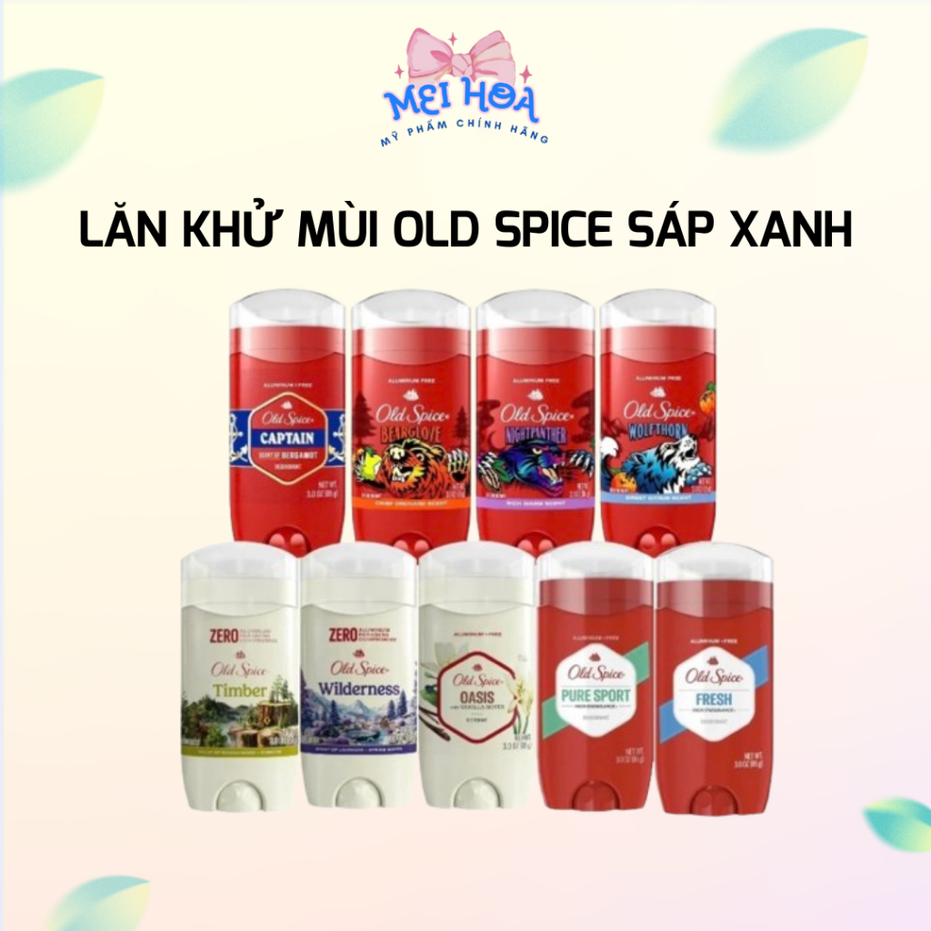 Lăn Khử Mùi Cơ Thể Old Spice Wilderness Lavender Nữ Ngăn Mồ Hôi Ố Vàng Meihoa