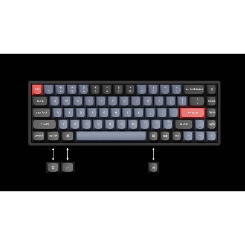Bàn phím cơ bluetooth Keychron K6 pro - Brown Switch (Fullbox)