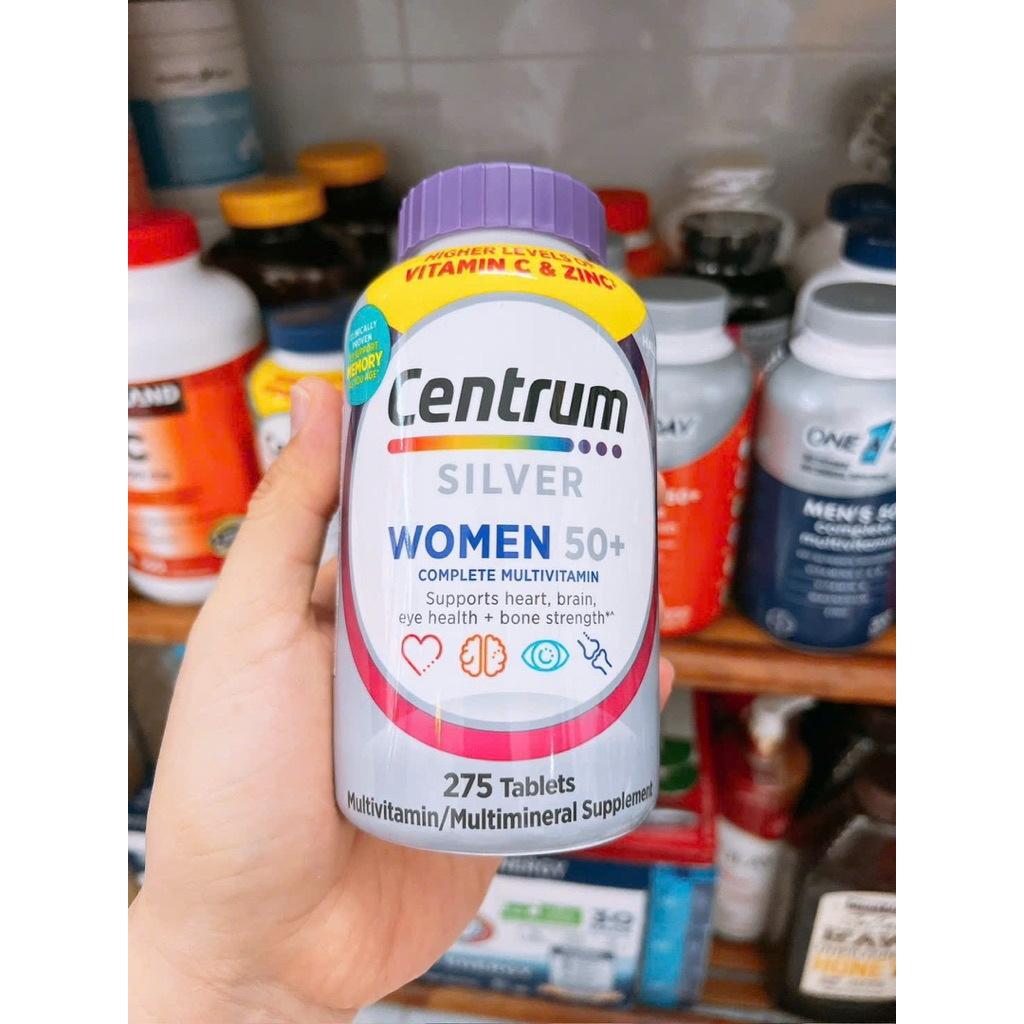 CENTRUM SILVER WOMEN 50+ 💁‍♀️VIÊN UỐNG TỔNG HỢP VITAMIN CHO NỮ TRÊN 50 tuổi 275 VIÊN Của Mỹ 🇺🇸🇺🇸 