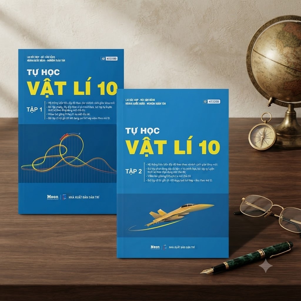 Sách ID - MỚI 2026-2027 - Tự Học Vật Lý 10 - Tập 1+2 - Chương trình SGK mới - MoonBook