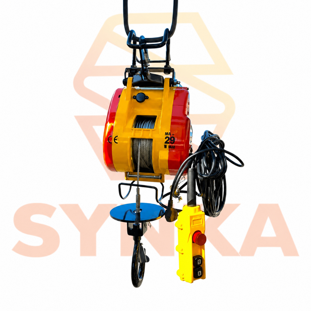 Tời Điện Mini KOIO S300 300KG - S500 500KG Tời Giọt Nước 220V Cáp Thép Nâng Hàng Chính Hãng