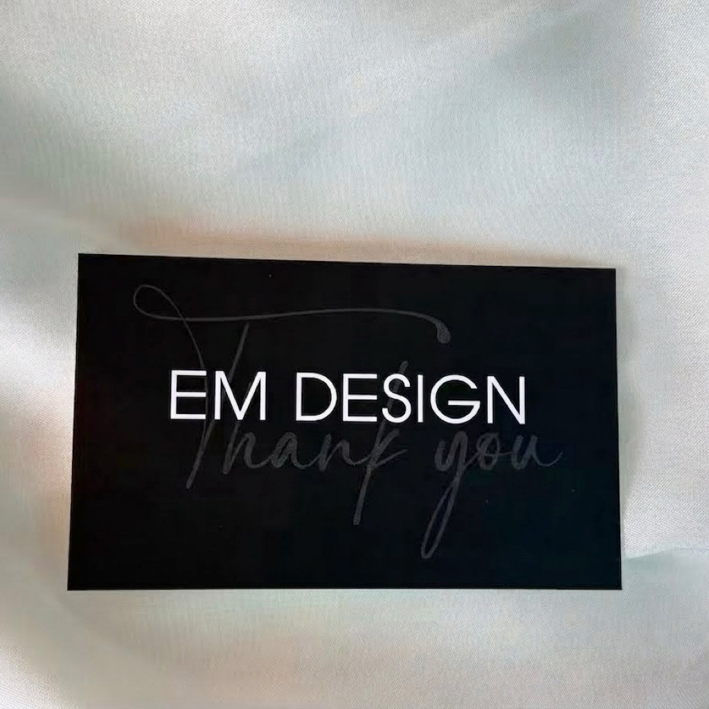 [EM Design] Thẻ cảm ơn và hướng dẫn bảo quản đồ nhà EM Design