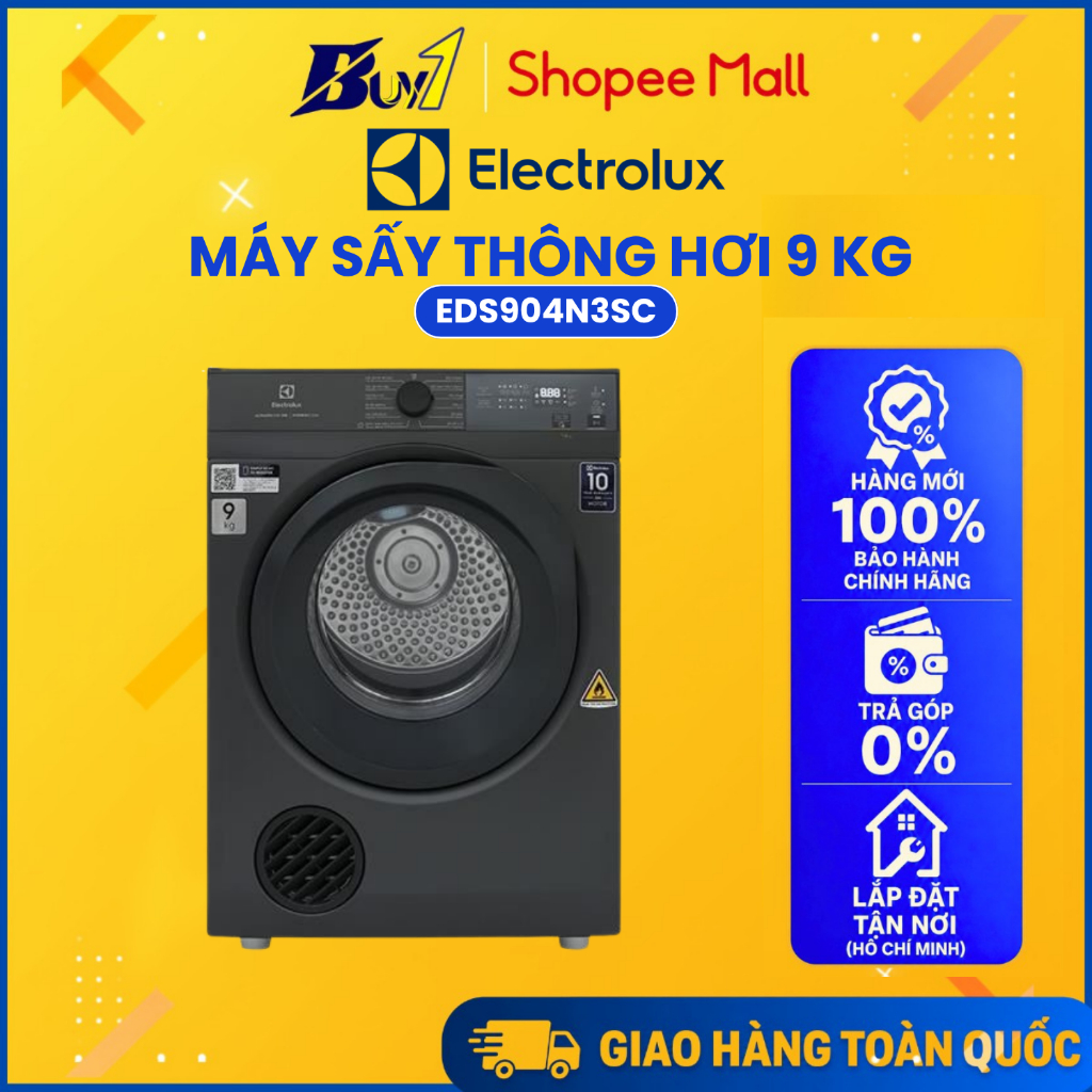EDS904N3SC - Máy sấy thông hơi Electrolux UltimateCare 9 kg EDS904N3SC - Hàng chính hãng