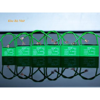 (2.5uf) Tụ Quạt 2,5uf - CBB61 450VAC tụ xanh NCS nhập khẩu mẫu mới 2026.