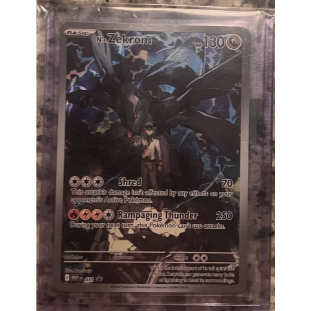 Thẻ bài Pokemon - TCG - MEP 031 N’s Zekrom ETB Promo 2025 Pokemon Mega Evolution Black Star Promo