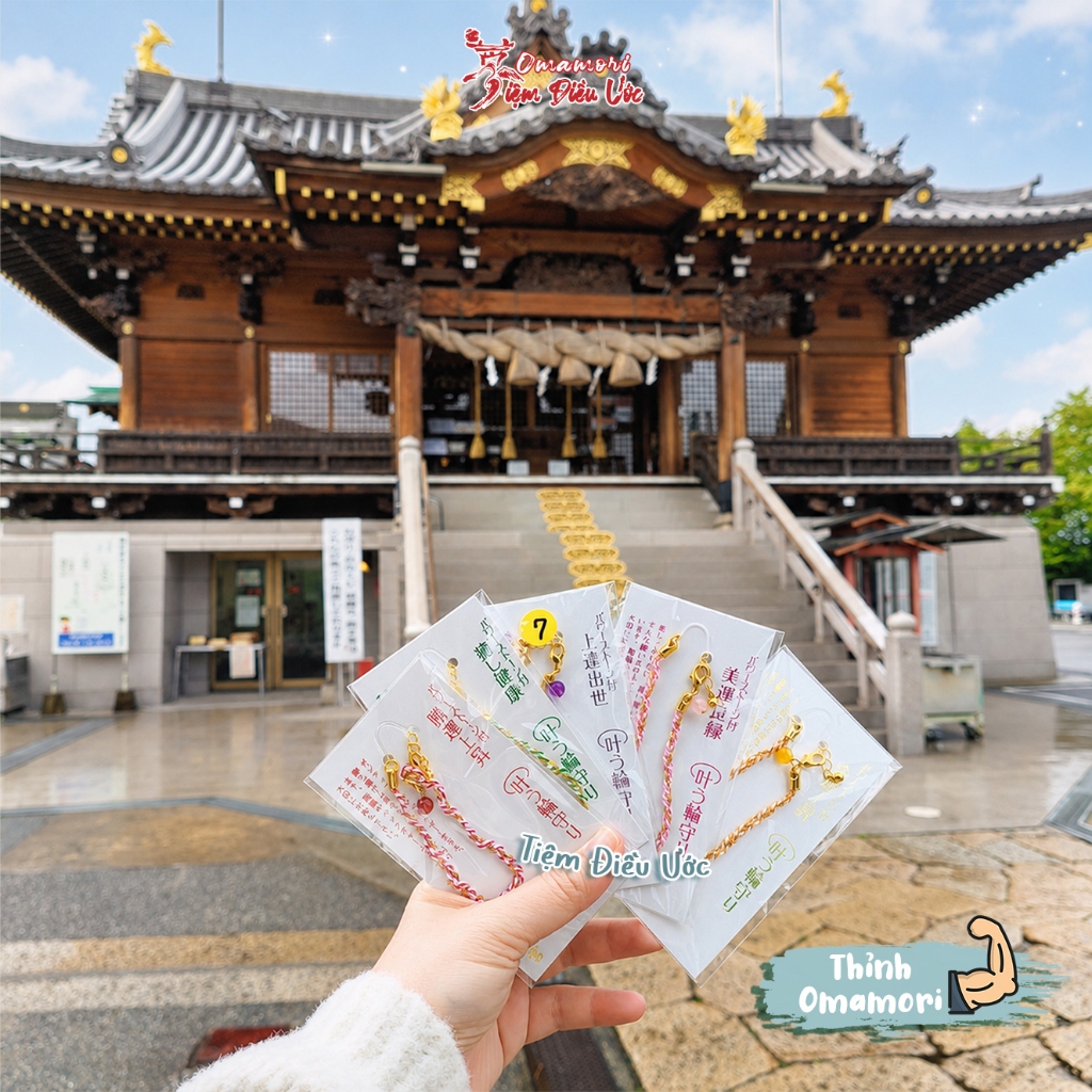 Hàng Nhật Omamori Vòng Nhiều Ý Nghĩa - Từ Đền tại Okayama, Nhật Bản - Hàng thật - Quà tặng ý nghĩa
