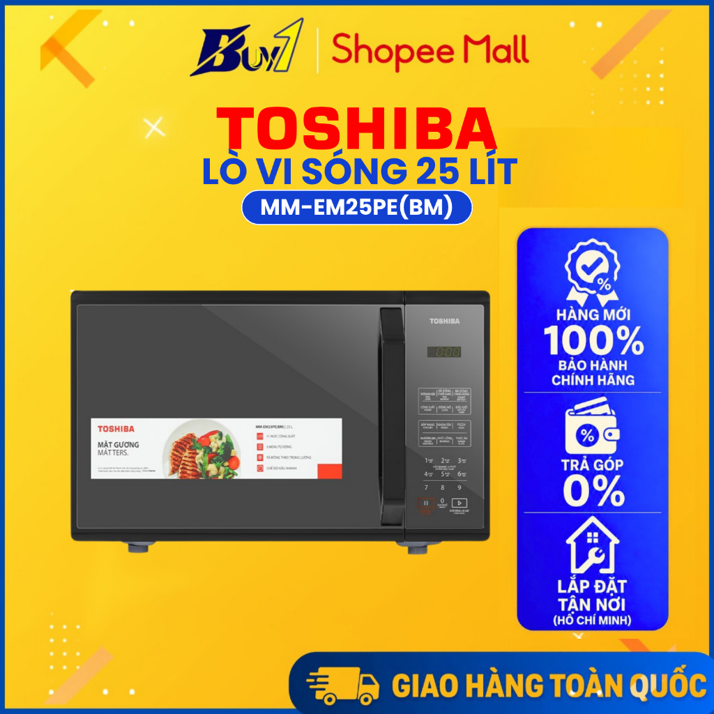 MM-EM25PE(BM) - Lò vi sóng Toshiba MM-EM25PE(BM) 25 lít - Hàng chính hãng