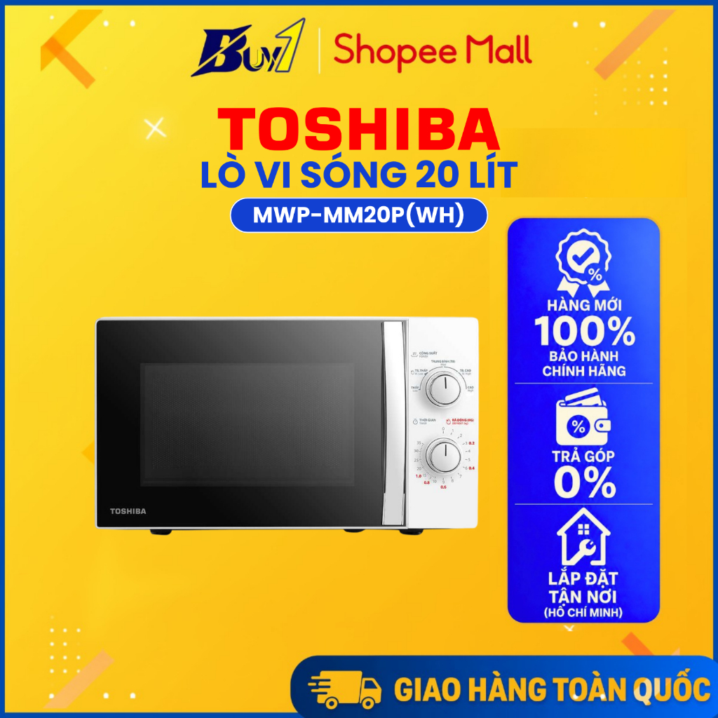 MWP-MM20P(WH) - Lò vi sóng Toshiba 20 lít MWP-MM20P(WH) - Hàng chính hãng