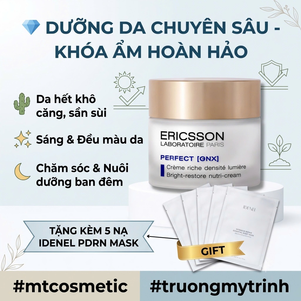 KEM DƯỠNG CHUYÊN SÂU CHO DA RẤT KHÔ – BRIGHT-RESTORE NUTRI CREAM E1164 (50ML) | ERICSON LABORATOIRE