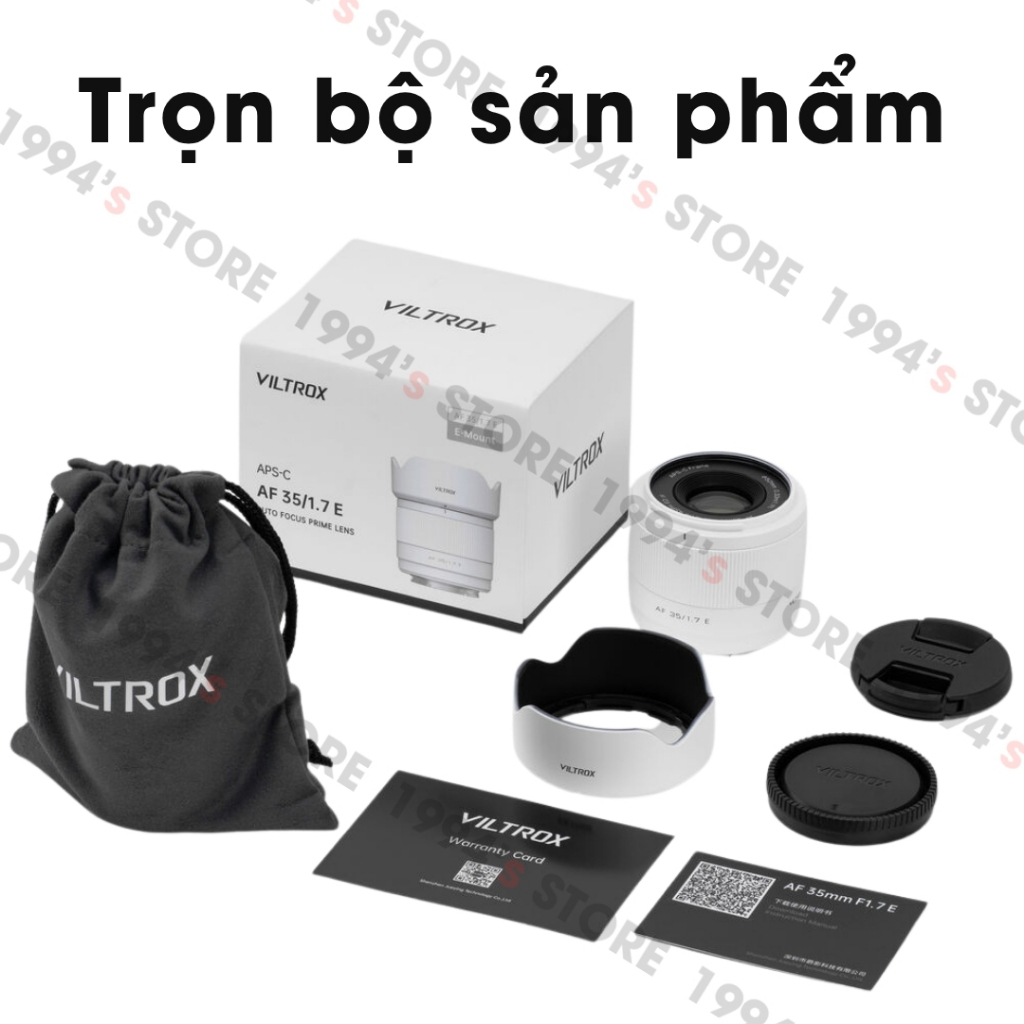 Ống kính Viltrox AF 35mm F1.7 Air Auto Focus White Limited Edition (Màu Trắng) dành cho body máy ngà