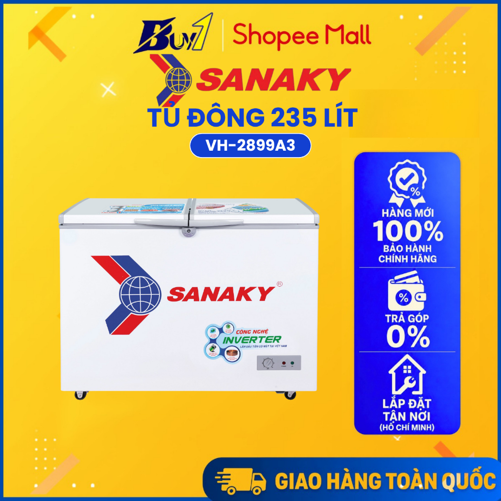 VH-2899A3 - Tủ Đông Sanaky 235 Lít VH-2899A3 - Hàng Chính Hãng