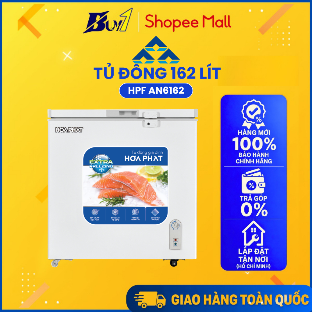 HPF AN6162 - Tủ Đông Hòa Phát HPF AN6162 162 Lít - Hàng Chính Hãng