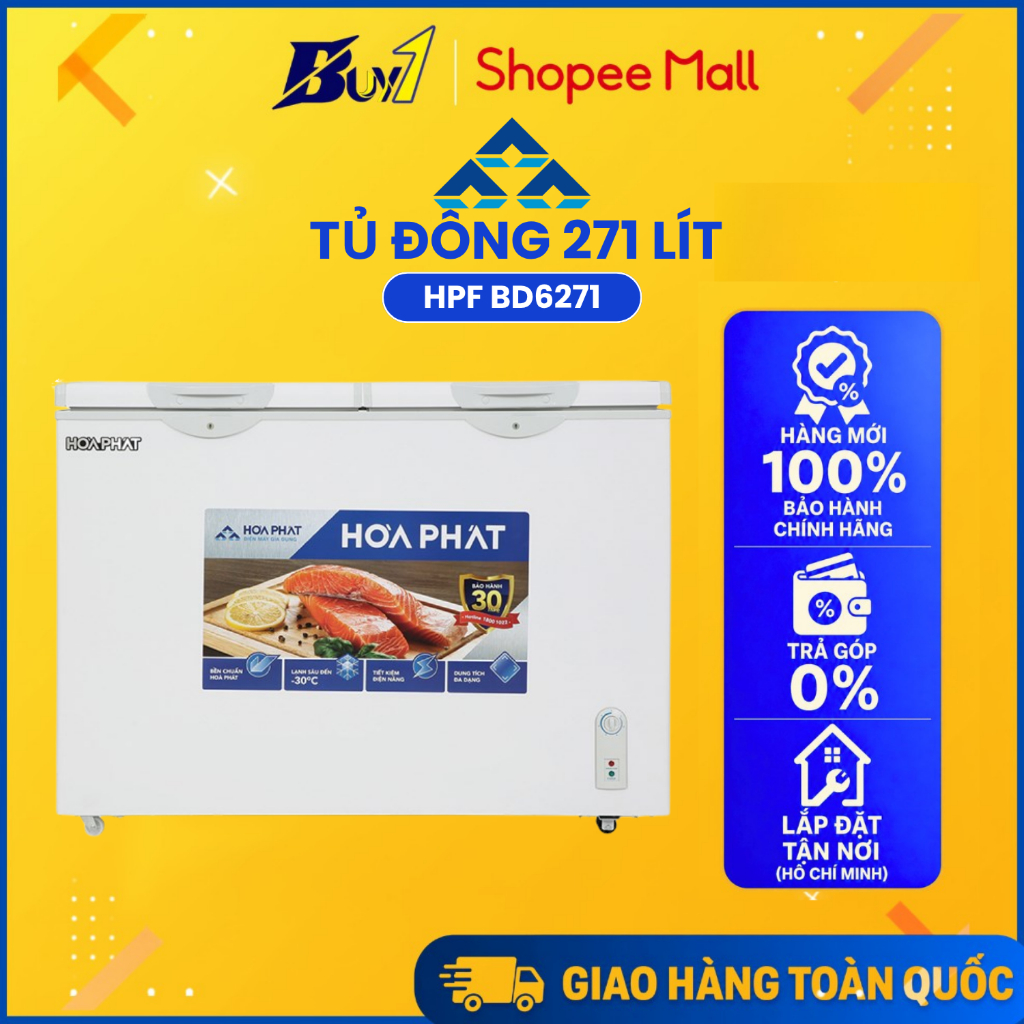 HPF BD6271 - Tủ Đông Hòa Phát 271 Lít HPF BD6271 - Hàng Chính Hãng