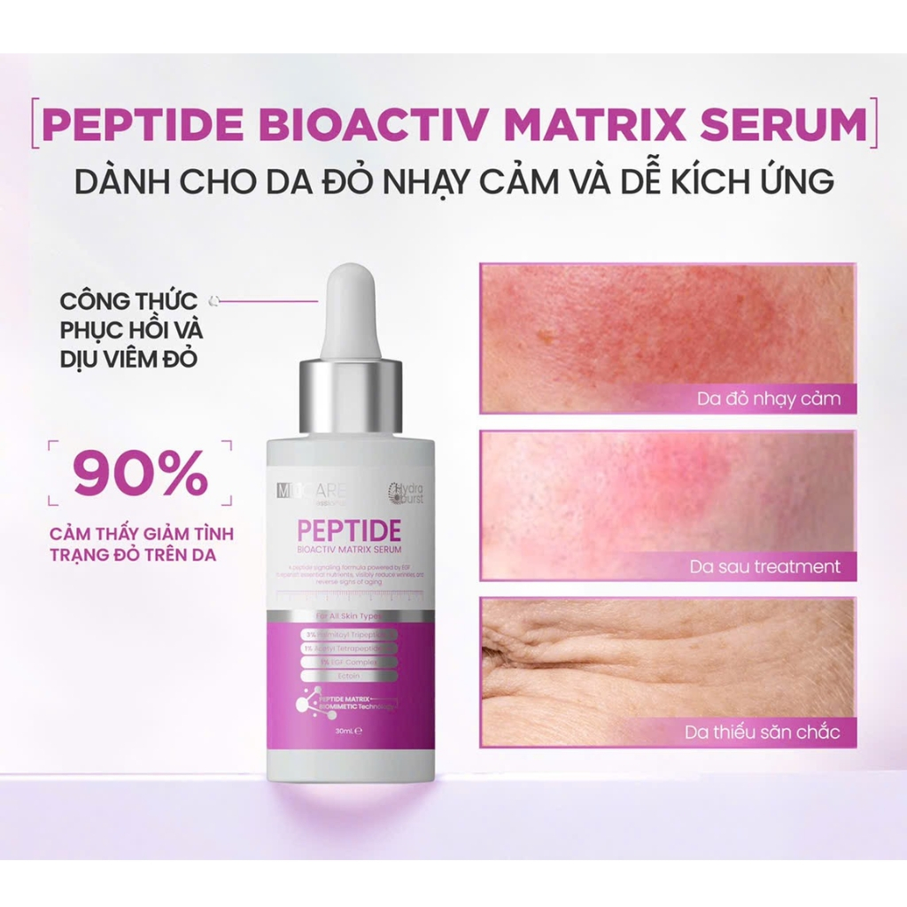 (có quà tặng) Serum Peptide Phục Hồi Đa Tầng Và Giảm Đỏ Chuyên Sâu MD CARE Peptide Bioactiv Matrix Serum 30ml | BigBuy360 - bigbuy360.vn