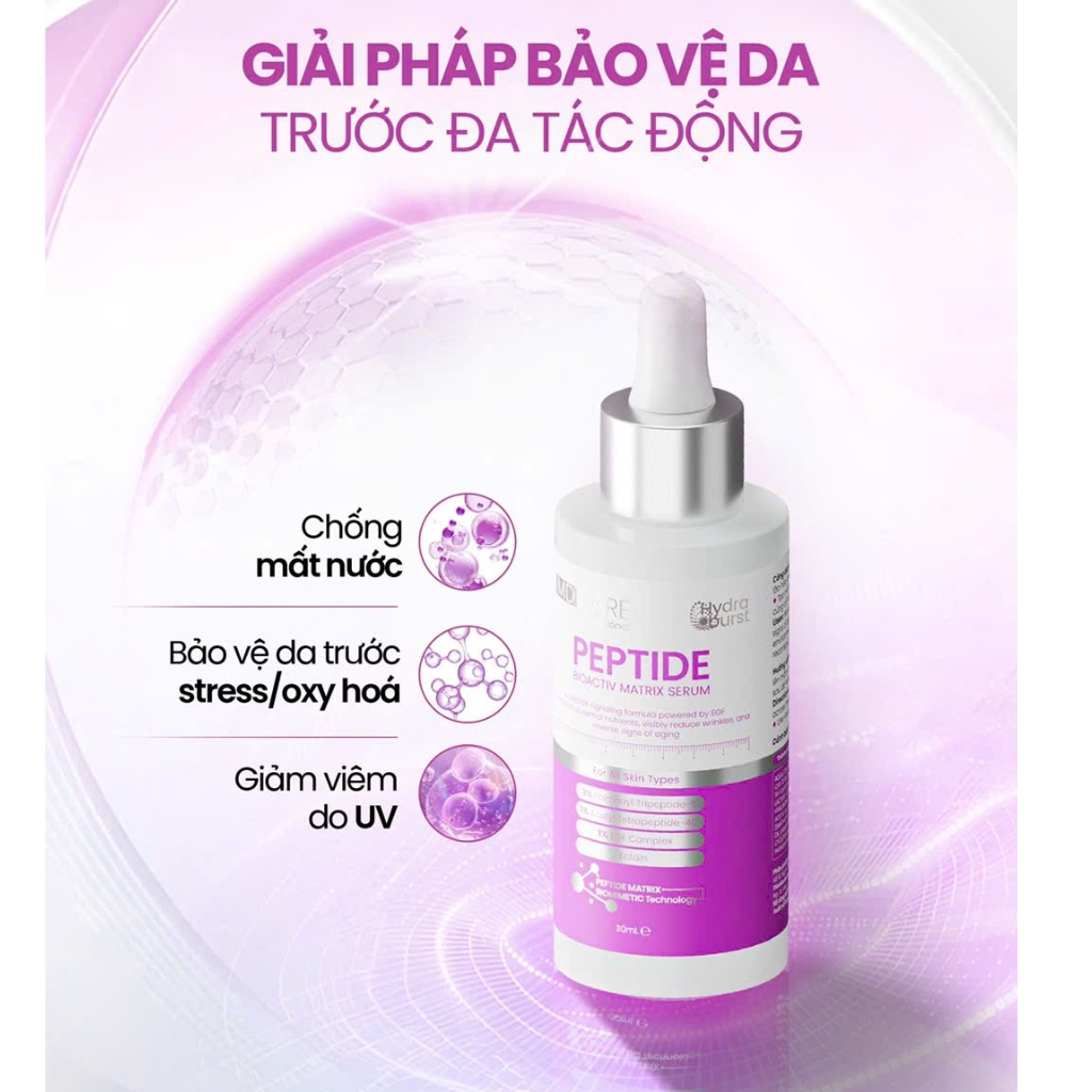 (có quà tặng) Serum Peptide Phục Hồi Đa Tầng Và Giảm Đỏ Chuyên Sâu MD CARE Peptide Bioactiv Matrix Serum 30ml | BigBuy360 - bigbuy360.vn
