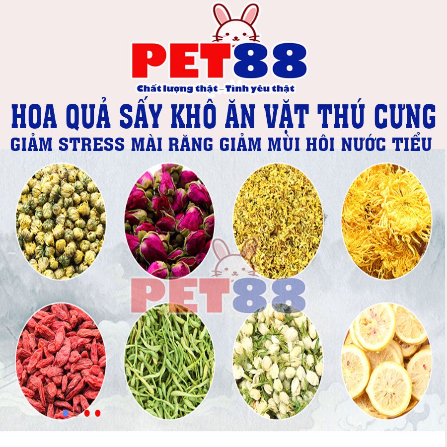 Hoa sấy khô giảm stress cho thú cưng, thanh nhiệt, tăng đề kháng - PET88