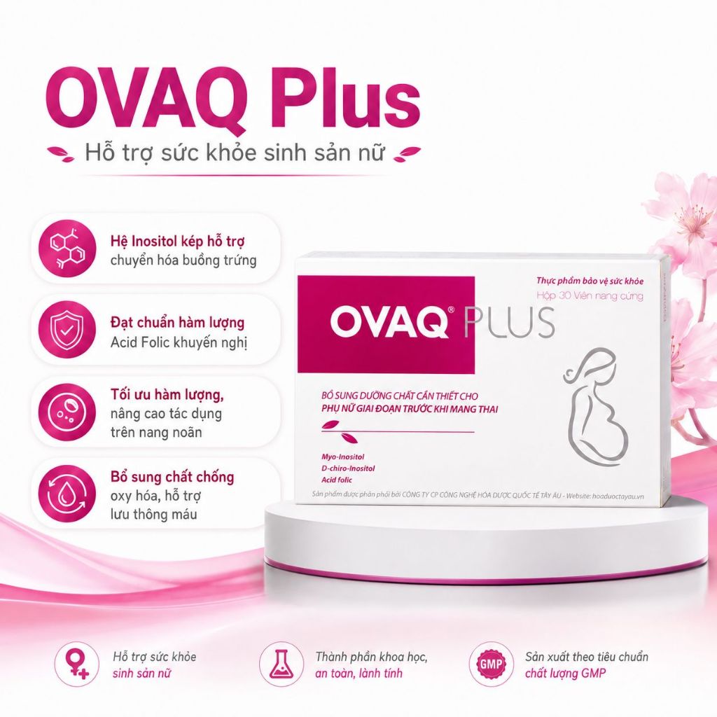 Thực phẩm bảo vệ sức khoẻ: OVAQ Plus 30 viên