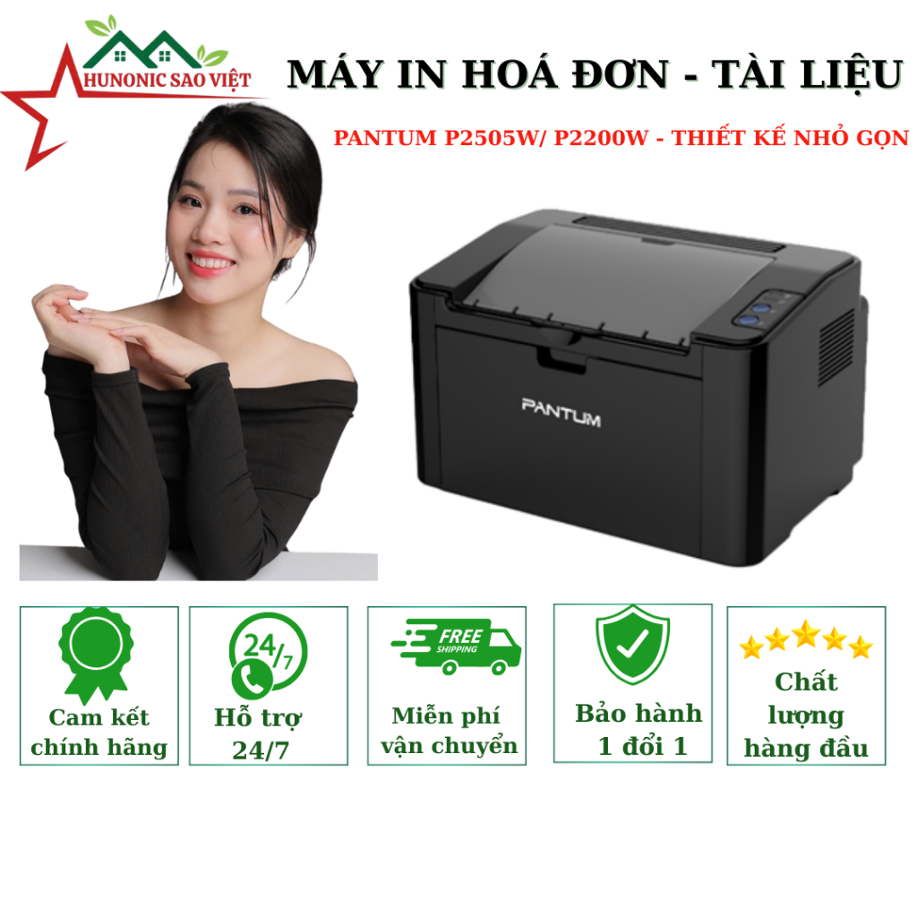 MÁY IN ĐƠN NĂNG ĐEN TRẮNG - HIỆU PANTUM P2505W/ P2200W - GIẢI PHÁP IN ẤN THÔNG MINH