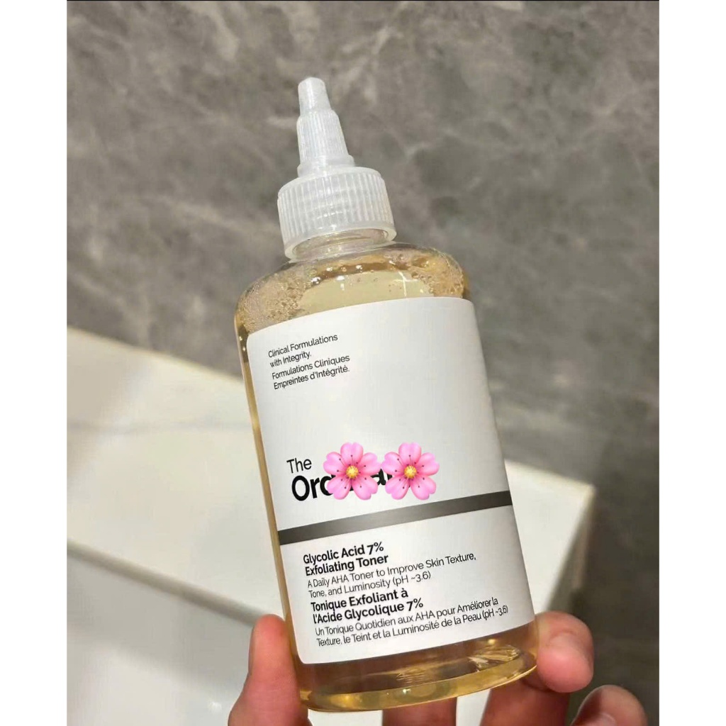 Toner The Ordinary Glycolic Acid 7% tẩy da chết, sáng da Toning Solution pH~3.6 240ml