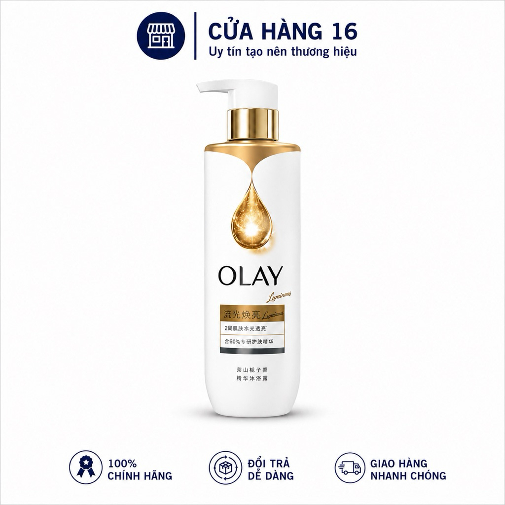 （CHAI LỚN 500G) SỮA TẮM B3 TRẮNG DA OLAY RADIANCE CHAI LỚN
