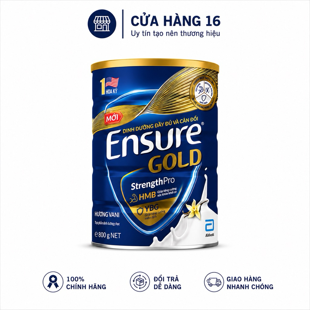 [CHÍNH HÃNG/DATE MỚI] SỮA BỘT ENSURE GOLD LON LỚN 800GR