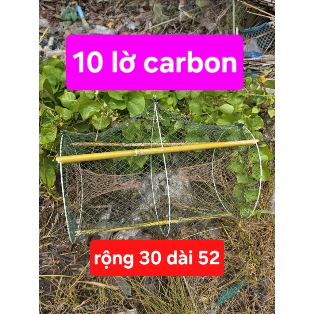 combo 10 lờ cá lóc vành trắng (30*52)(không có cây)