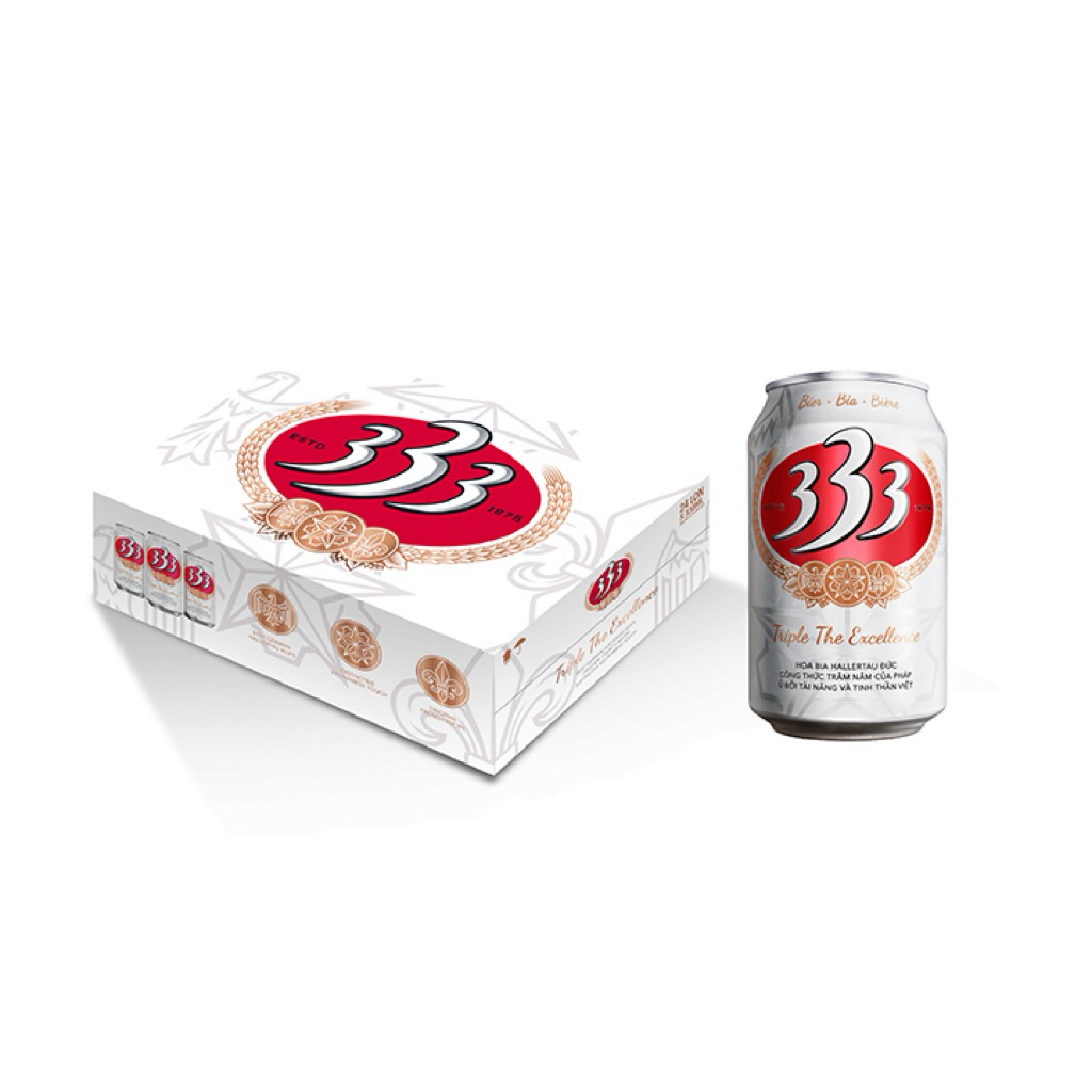 Thùng 24 lon Bia 333 330ml