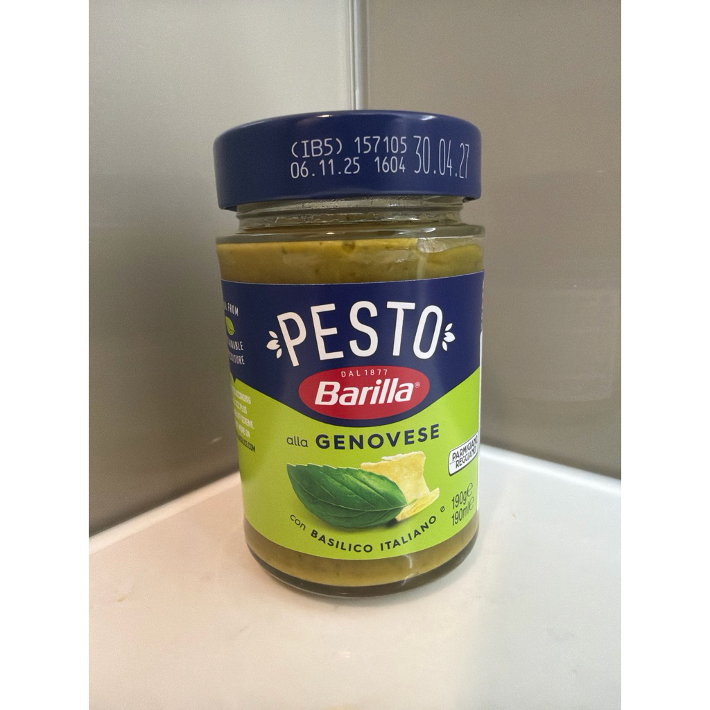 [HSD 20/7/2027] Sốt Pesto Genovese Barilla 190g – Sốt húng quế & phô mai Ý cho mì pasta