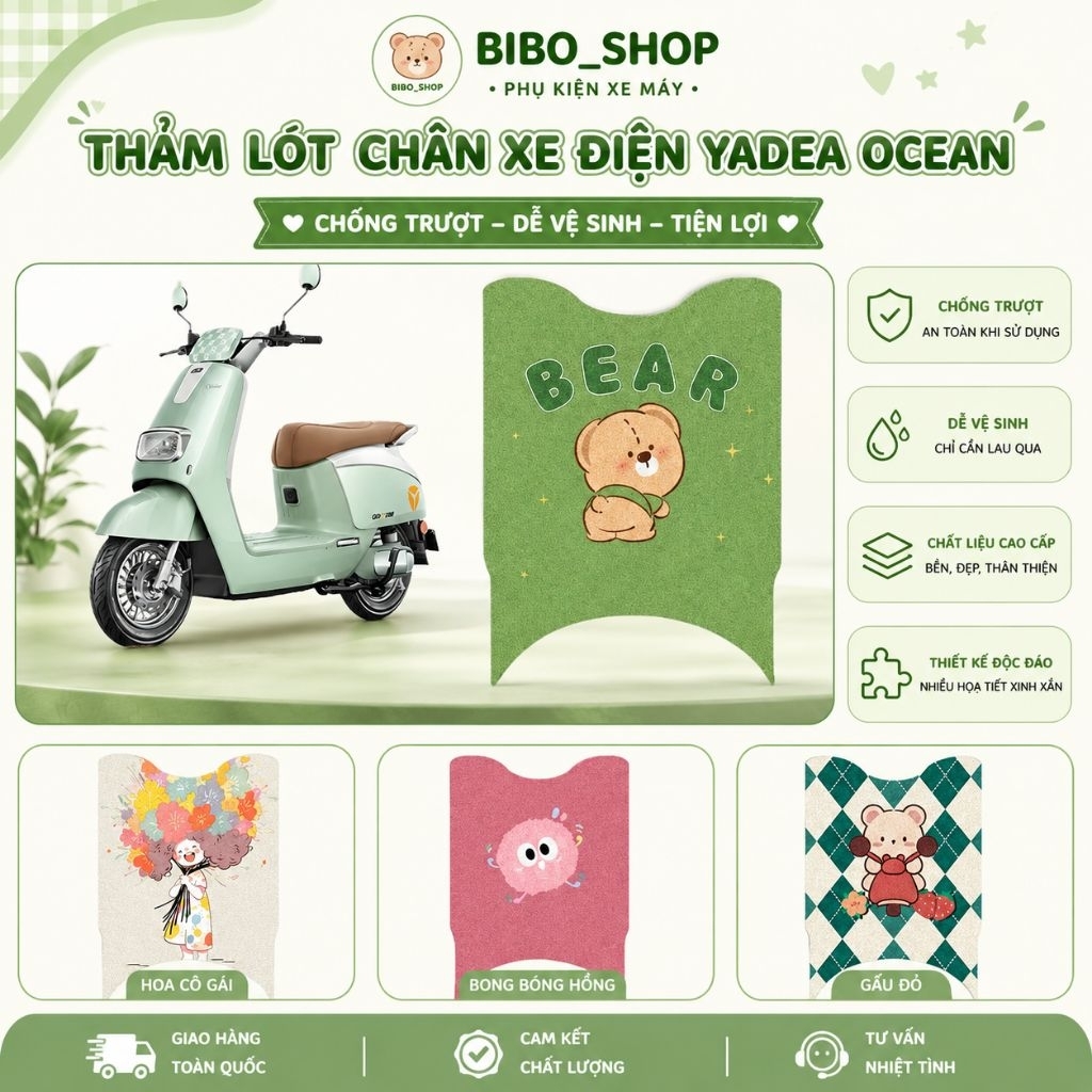 Thảm Lót Chân Xe Điện  Yadea OCEAN
