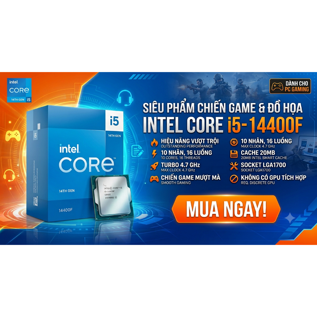 I5 14400F new tray- BH 36th