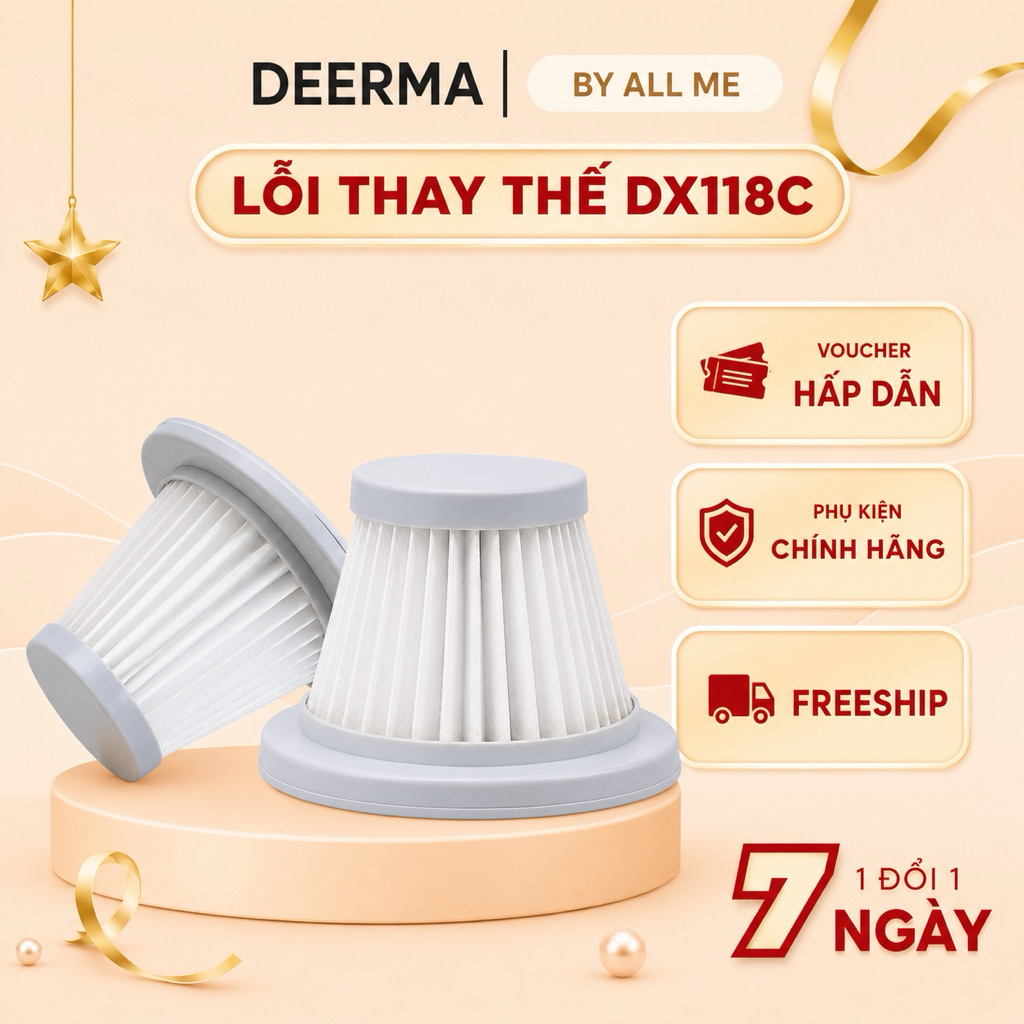 Lõi lọc Hepa thay thế cho máy hút bụi Deerma DX118C/DX120C