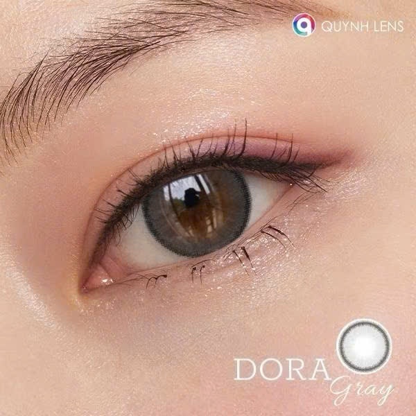 Kính áp tròng Dora Xám Gr Luxy Lens Hàn Quốc hạn dùng 12 tháng