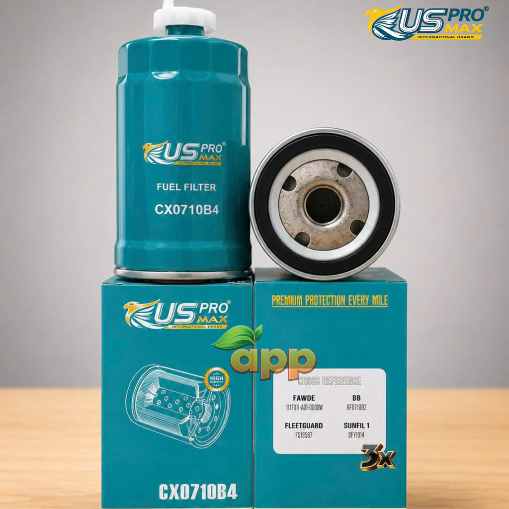 Lọc dầu diezel CX0710B4 BF9821, FS19587, FC29080, F2013