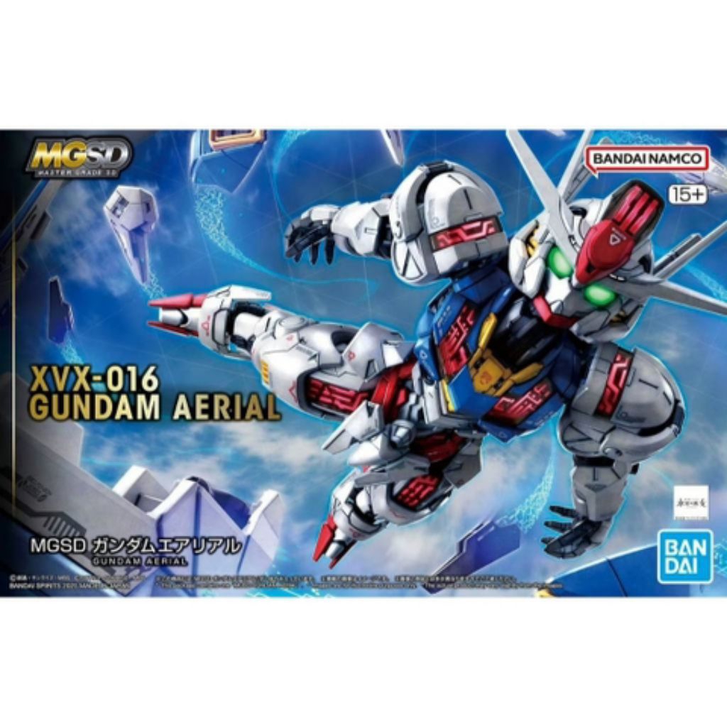Mô Hình Lắp Ráp Gundam Bandai MGSD Gundam Aerial - Kèm tay tĩnh và Beam in3D hãng TAS