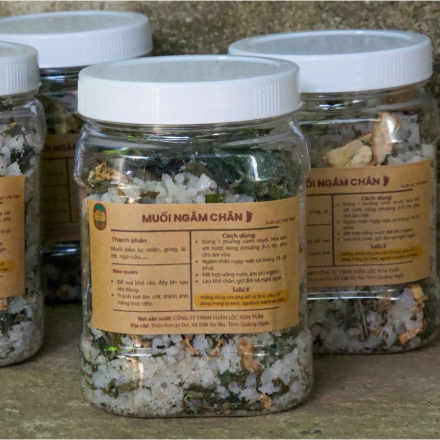 Muối ngâm chân tự nhiên thảo mộc Mountain Farmers - dưỡng sinh giữ ấm, thư giãn cơ thể