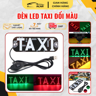 Đèn Led TAXI Thay Đổi 2 Màu, Đèn Led chữ TAXI Gắn Kính Lái Ô Tô - Acar Auto