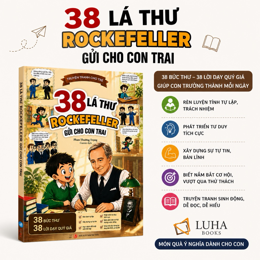 Sách - 38 lá thư Rockefeller gửi cho con