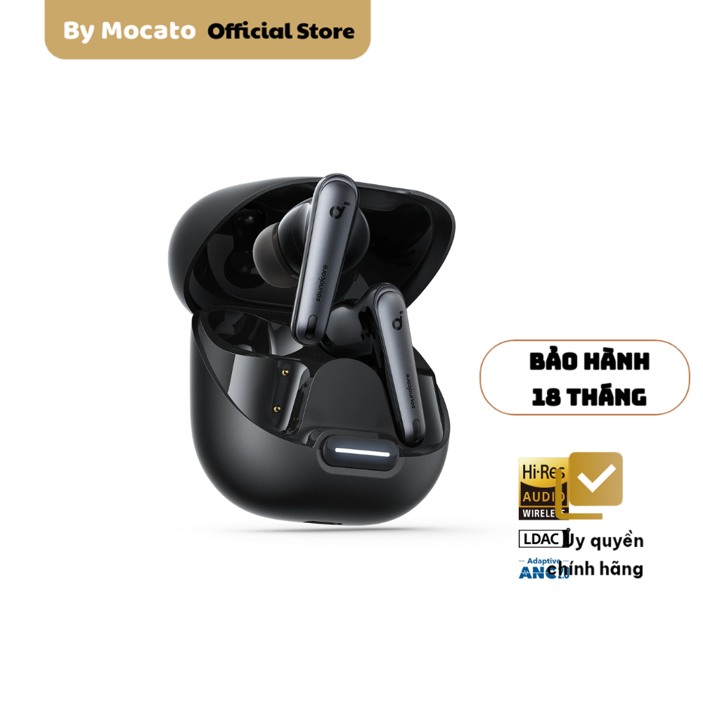 Tai nghe Bluetooth Soundcore Liberty 4 NC A3947, ANC 98.5%, LDAC, pin 50h
