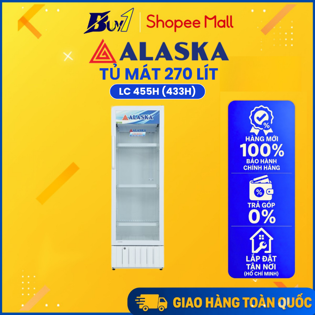 LC 455H - Tủ mát Alaska 270 lít LC 455H - Hàng chính hãng